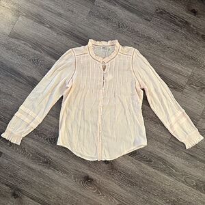 Faherty Cream Blouse